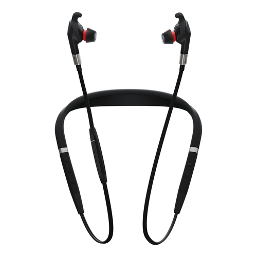 Jabra Evolve 75e UC - Auriculares internos con micro - en oreja - montaje detrás del cuello - Bluetooth - inalámbrico - cancelación de sonido activo - USB - aislamiento de ruido - 7099-823-409