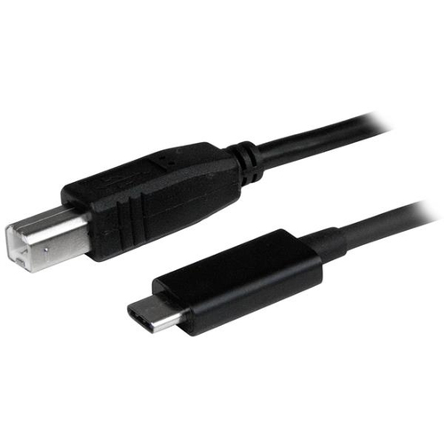 StarTech.com USB C to USB B Printer Cable - 3 ft / 1m - USB C Printer Cable - USB C to USB B Cable - USB Type C to Type B (USB2CB1M) USB Type-C kabel 1m Sort