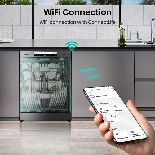 Hisense HS673C60XUK dishwasher Freestanding 16 place settings – image 9