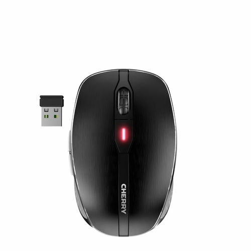 BLUETOOTH OR WIRELESS 2.4 GHZ, AES-128 BIT ENCRYPTION, ADJUSTABLE DPI, RECHARGEA
