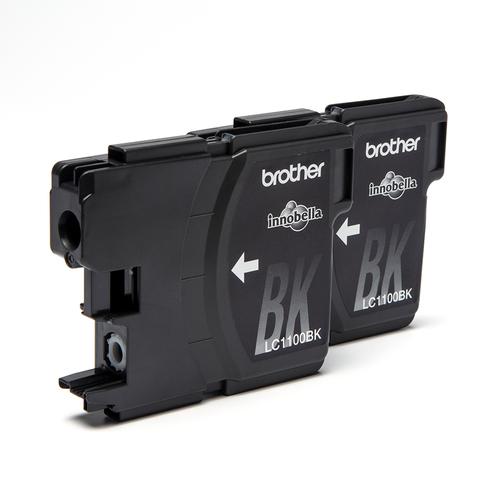 Original Brother LC1100BK Black Ink Cartridge Twin Pack (2 Pack) - image 2