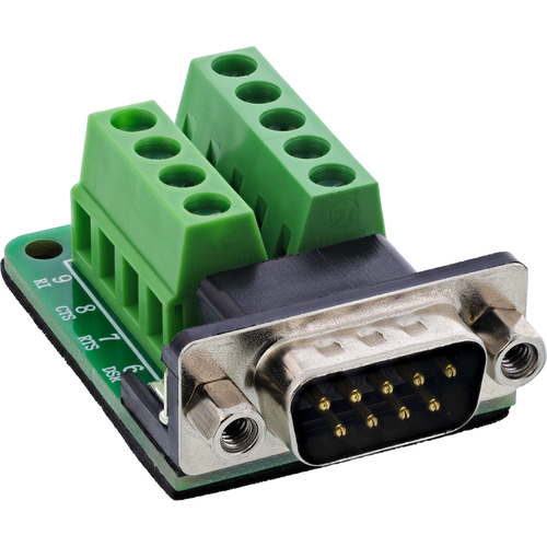 Product image: InLine 92501F wire connector Terminal block / D-Sub 9 Black, Green