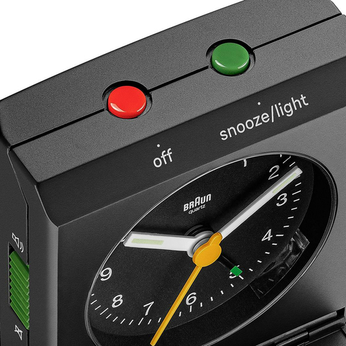 Braun BC05B reloj de mesa o pared Reloj analógico Rectángulo Negro