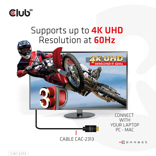 Club 3D HDMI 2.0 RedMere kabel, afbeelding 7