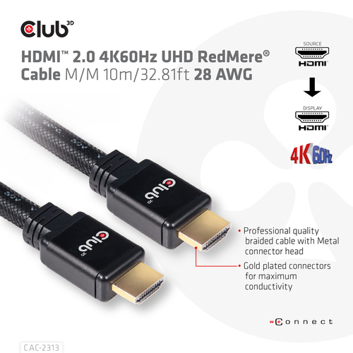 Club 3D HDMI 2.0 RedMere kabel, afbeelding 9
