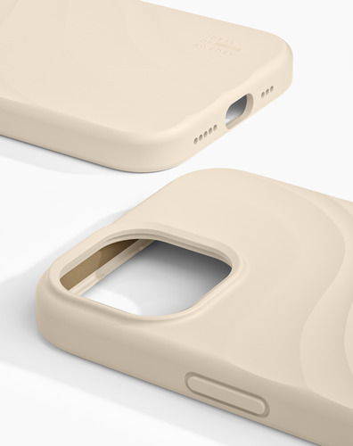 iDeal of Sweden Soft Swirl Silicone Case MagSafe iPhone 13 / 14 / 15 / 16e / 17e Cloud Dancer – image 2