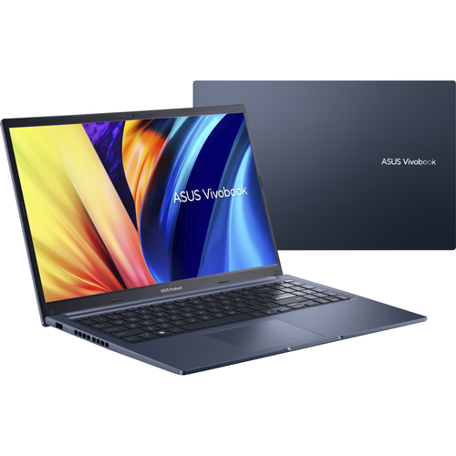 ASUS Vivobook 15 Slim Laptop, 15.6” FHD Display, Intel Core i5-12500H CPU, Intel Iris Xe graphics, 16GB RAM, 512GB SSD, Windows 11 Home, Quiet Blue F1502ZA-NB54 UPC  - F1502ZA-NB54