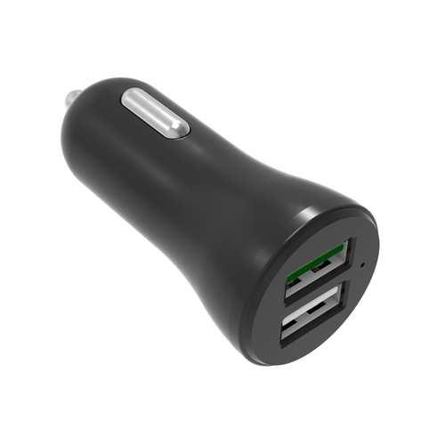 CoolBox COO-CU2QC30-C mobiilseadme laadija Universaalne Must Sigaretisüütaja Automaatne