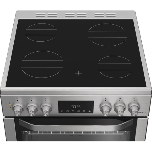 Hotpoint HDE6VDCAX 60cm Wide Double Oven Electric Cooker with Ceramic Hob - Stainless Steel - A Rated, Stainless Steel - image 5