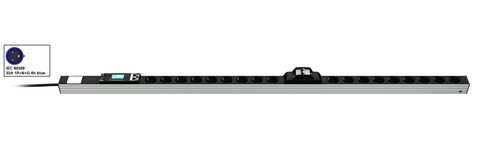 Vertiv Knürr 033076181 toitejaotuskomponent (PDU) 18 vahelduvvoolu kontakt 0U Must, Hall