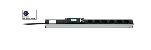 Vertiv Knürr 033078061 toitejaotuskomponent (PDU) 6 vahelduvvoolu kontakt 0U Must, Hall