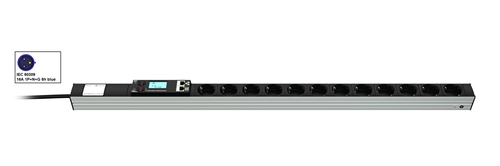 Vertiv Knürr 033078121 toitejaotuskomponent (PDU) 12 vahelduvvoolu kontakt 0U Must, Hall