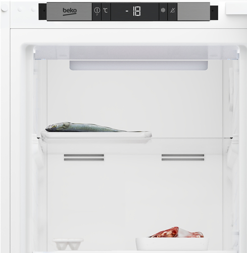 Beko BFFD4577 Integrated 178cm Frost Free Upright Freezer with Sliding Door Hinge Kit - E Rated, White - image 2