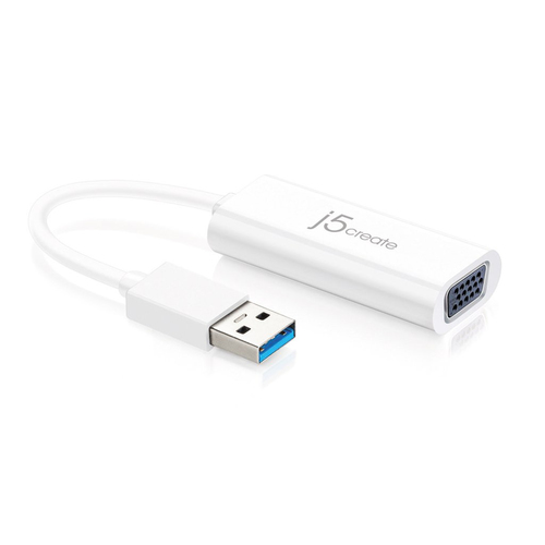 j5create JUA214 USB grafiskais adapteris 2048 x 1152 pikseļi Balts