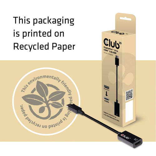 Club 3D DisplayPort 1.4 naar HDMI 2.0b HDR actieve adapter, afbeelding 5