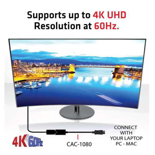 Club 3D DisplayPort 1.4 naar HDMI 2.0b HDR actieve adapter, afbeelding 4