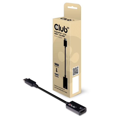 Club 3D DisplayPort 1.4 naar HDMI 2.0b HDR actieve adapter, afbeelding 2