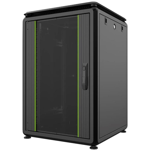 Lanview RDL16U66BL rack cabinet 16U Freestanding rack Black