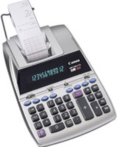 Canon MP1200-FTS calculator Pocket Financial Silver