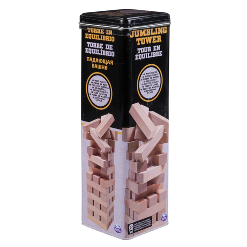 Jumbling Tower in Tin Brettspiel Party