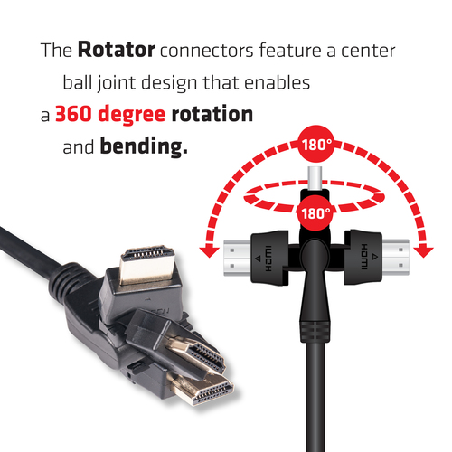Club 3D HDMI 2.0 360° Rotary kabel, afbeelding 2