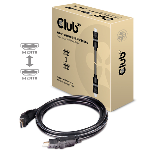 Club 3D HDMI 2.0 360° Rotary kabel, afbeelding 8