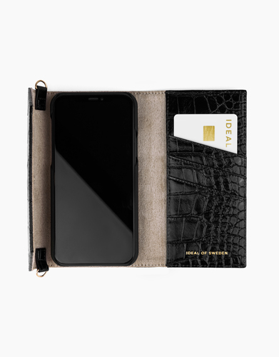 iDeal of Sweden Cassette Clutch iPhone 8/7/6/6S P Black Croco – image 4