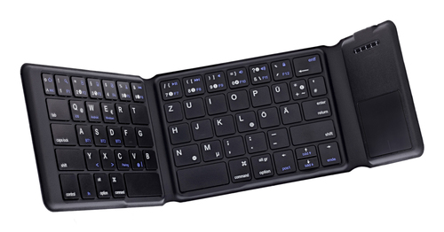 InLine 55379B keyboard Universal Bluetooth QWERTZ German Black – image 2
