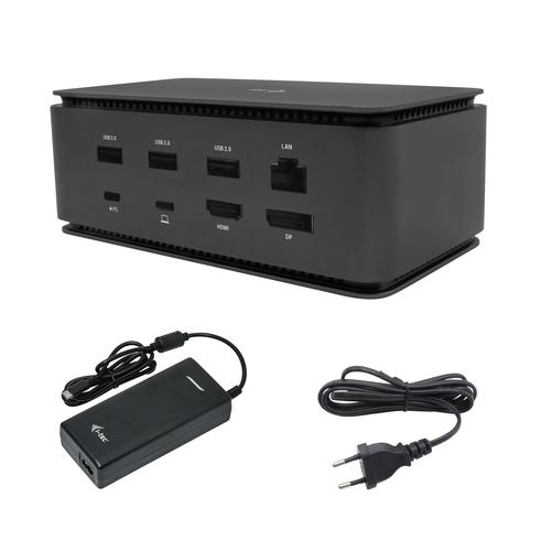 i-tec Metal USB4 Docking station Dual 4K HDMI DP with Power Delivery