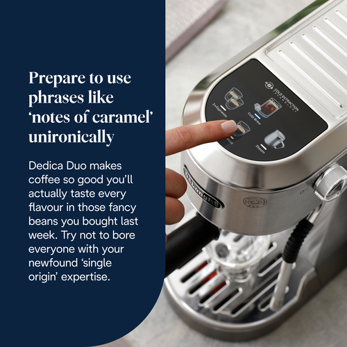 DeLonghi Dedica Duo Manual Coffee Machine White Silver - image 8