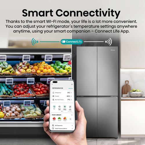 Hisense RQ5P470SAID side-by-side refrigerator Freestanding – image 8