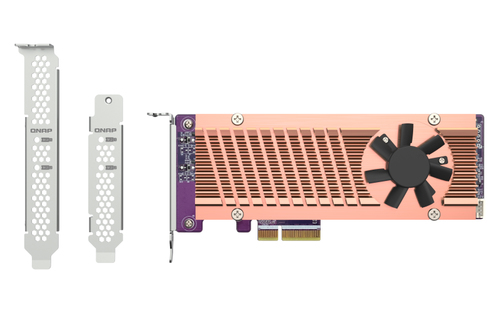 QNAP QM2-2P-344A интерфейсная карта/адаптер Внутренний M.2