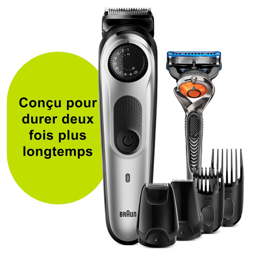 Braun Beard Trimmer BT5265 Men Trimmer & Hair Clipper, 39 Length Settings, Black/Silver Metal – image 3