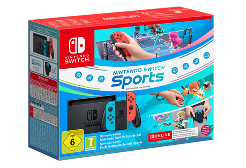 Nintendo Switch Sports Set портативная игровая приставка 15,8 cm (6.2") 32 GB Сенсорный экран Wi-Fi Синий, Серый, Красный
