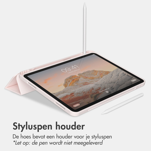 Accezz Smart Silicone Bookcase iPad Air 13 inch (2024) M2 - Roze, afbeelding 6