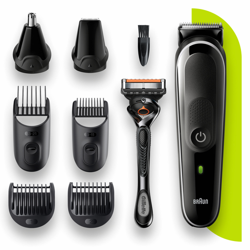Braun All-in-one trimmer MGK5260, 8-in-1 trimmer, 6 attachments and Gillette Fusion5 ProGlide razor – image 2