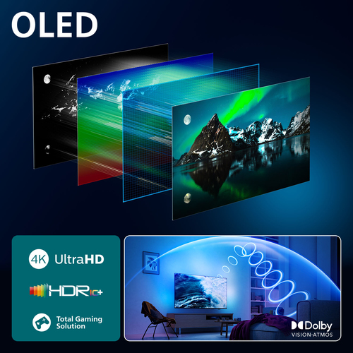 55" Philips OLED760 OLED 4K Hdr Ambilight Smart TV - 55OLED760/12, Black - image 7