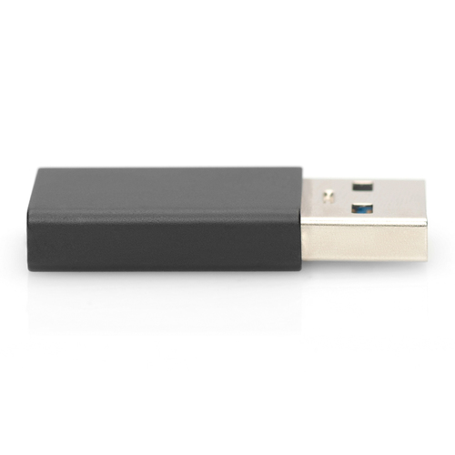 Ewent EW9650 cambiador de género para cable USB Type-A USB Type-C Negro