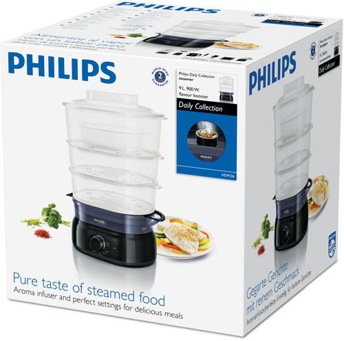 Philips Daily Collection HD9126/90 steam cooker 3 basket(s) Freestanding – image 3