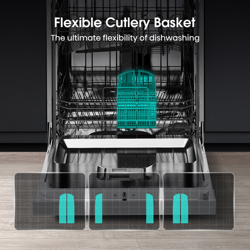 Hisense HS622E90WUK Full-size Dishwasher - White - image 5