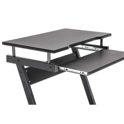 Manhattan Escritorio compacto para computadora, con bandeja deslizable para teclado imagen 6