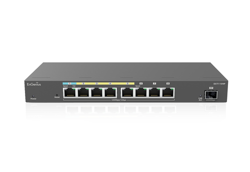 EnGenius EXT1109P сетевой коммутатор L2 Gigabit Ethernet (10/100/1000) Питание по Ethernet (PoE) Серый