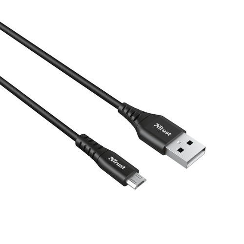 Trust 23567 USB кабель USB 2.0 1 m USB A Micro-USB A 0,48 Gbit/s 15 W Черный