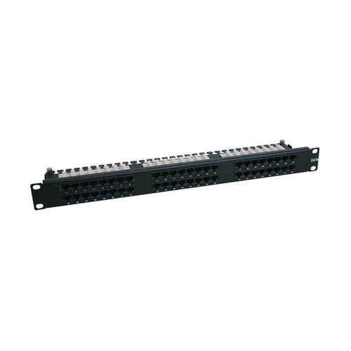 N252-048-1U PANEL DE CONEXIONES 48 PUERTOS  CAT6 110 RJ45 ETHERNET 1U EN RAC