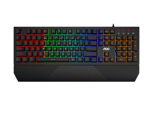 AOC GK200 клавиатура Игровой USB Черный