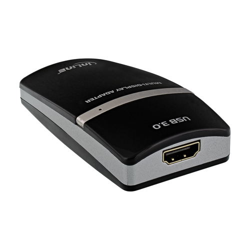 InLine USB graphics adapter, USB 3.0 to HDMI, with HDMI to DVI adapter