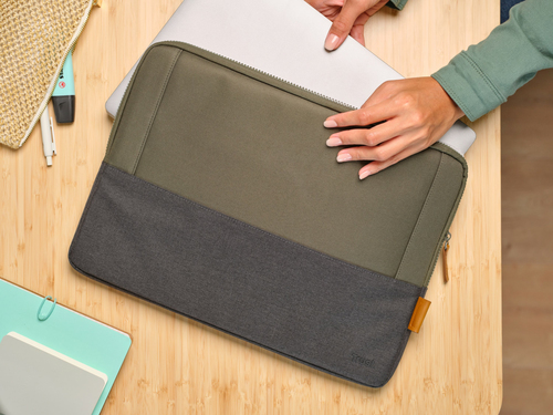 Trust Lisboa Laptophoes van 16 inch Laptop sleeve Groen, afbeelding 8