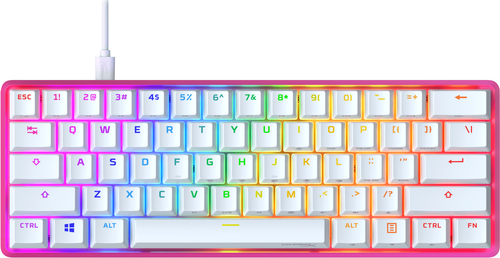 HyperX 60 Alloy Origins Pink HX Red Gaming Keyboard