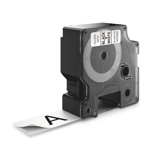 Dymo D1 Tape for Labelmakers 24mmx7m Black on White - 53713 S0720930 - image 3