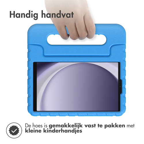 Accezz Kidsproof Backcover met handvat Samsung Galaxy Tab A9 Tablethoesje Blauw, afbeelding 6
